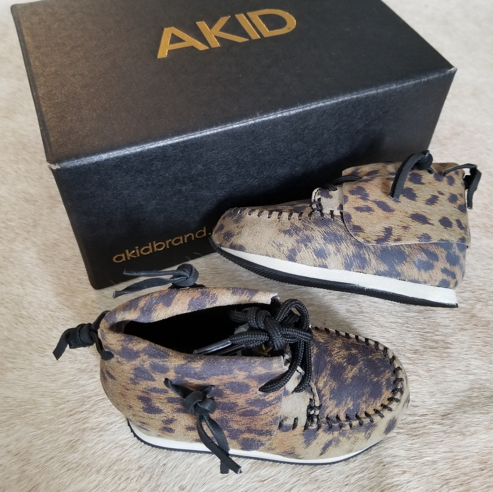 Stylish Akid "The Stone" Leopard Toddler Shoes